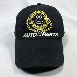 NAPA AUTO PARTS TIRE HAT Cap 99 Years Service Black Yellow Adjustable 2008 OSFM
